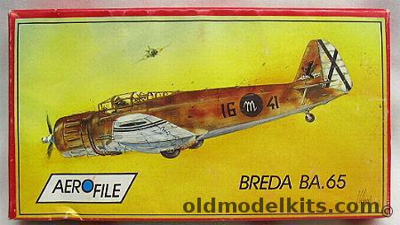 Aerofile 1/72 Breda Ba.65 or Ba-65 bis - Italian or Spanish Nationalist Air Force plastic model kit